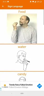 Sign Language android App screenshot 0
