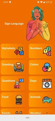 Sign Language android App screenshot 5